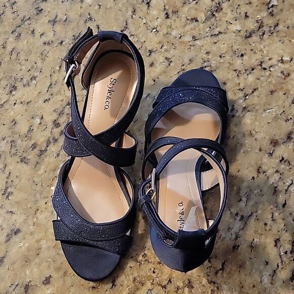 BRAND NEW STYLE & CO. WOMEN'S PRAVATI ANKLE STRAP SANDAL HEELS - Picture 5 of 15